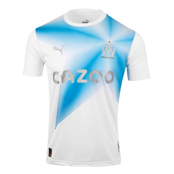 Olympique de marseille 30th anniversary jersey special version soccer uniform men's sports kit football top shirt 2022-2023